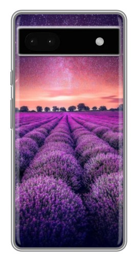 Чехол с картинкой "Лавандовое поле" для Google Pixel 6a