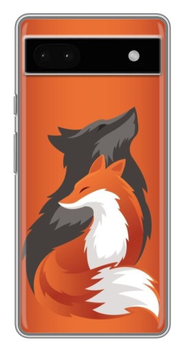 Чехол с картинкой "Лиса ART" для Google Pixel 6a