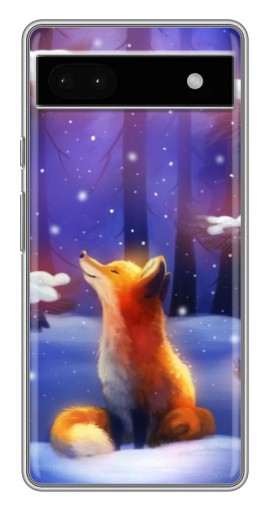 Чехол с принтом "Лисичка в лесу" для Google Pixel 6a