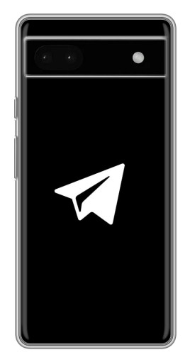 Чехол с картинкой "Лого Телеграм" для Google Pixel 6a