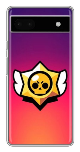 Чехол с принтом "Логотип Brawl Stars" для Google Pixel 6a