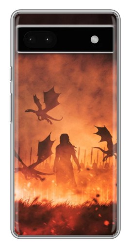 Чехол с картинкой "Мать драконов" для Google Pixel 6a