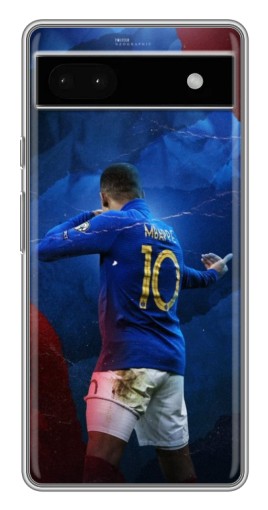 Силиконовый чехол с изображением "Мбаппе в Франции" для Google Pixel 6a