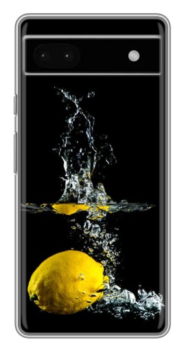 Силиконовый чехол с изображением "Мокрый Лимон" для Google Pixel 6a