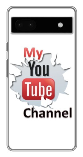 Чехол с картинкой "My YouTube" для Google Pixel 6a