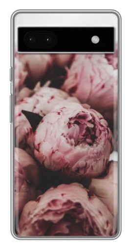 Чехол с принтом "Нежные пионы" для Google Pixel 6a
