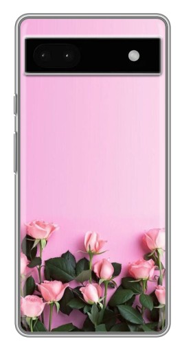 Силиконовый чехол с изображением "Нежные розы" для Google Pixel 6a