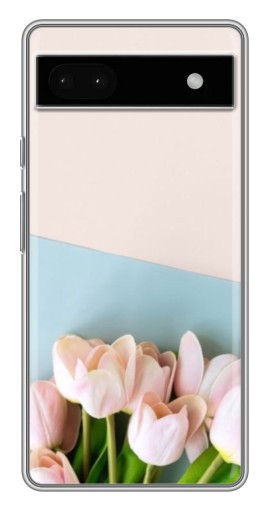 Чехол с принтом "Нежные тюльпаны" для Google Pixel 6a