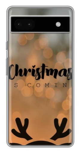 Силиконовый чехол с изображением "Новогодняя заставка" для Google Pixel 6a