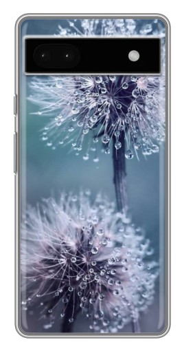Чехол с картинкой "Одуванчик с капельками" для Google Pixel 6a