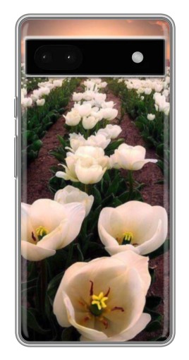 Чехол с картинкой "Поле тульпанов " для Google Pixel 6a
