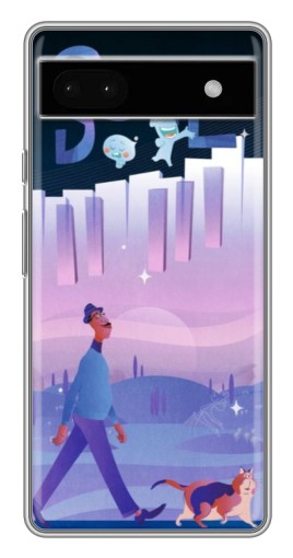 Чехол с печатью "Постер к мультику" для Google Pixel 6a