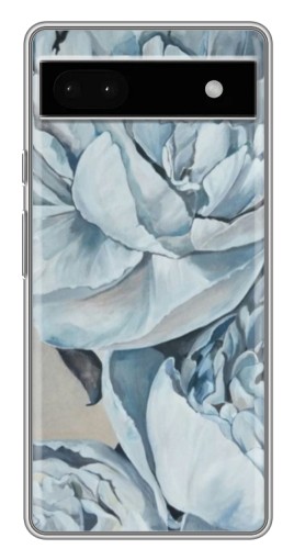Чехол с принтом "Рисунок пионы" для Google Pixel 6a