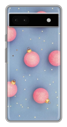 Силиконовый чехол с изображением "Розовые шары" для Google Pixel 6a
