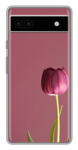 Чехол с картинкой "Розовый тюльпан" для Google Pixel 6a