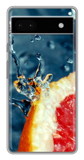 Чехол с картинкой "Сочный грейпфрут" для Google Pixel 6a
