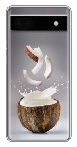 Чехол с принтом "Стакан кокоса" для Google Pixel 6a