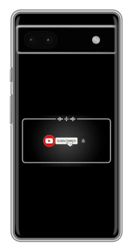 Силиконовый чехол с изображением "subscribed" для Google Pixel 6a