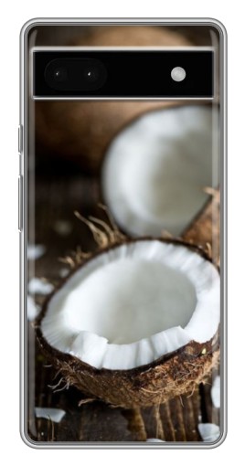 Силиконовый чехол с изображением "Свежий кокос" для Google Pixel 6a