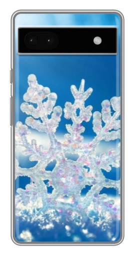 Чехол с печатью "Яркая снежинка" для Google Pixel 6a
