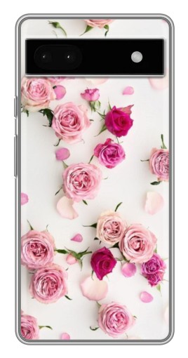 Чехол с печатью "Яркие розы" для Google Pixel 6a