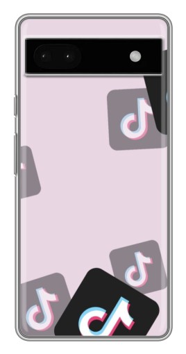 Чехол с принтом "Значки ТикоТока" для Google Pixel 6a