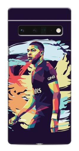 Силиконовый чехол с изображением "ART Mbappe" для Google Pixel 6 Pro