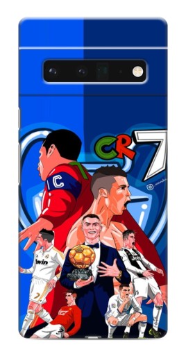 Силиконовый чехол с изображением "CR7" для Google Pixel 6 Pro