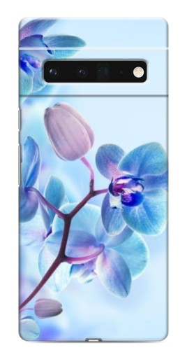 Чехол с картинкой "Голубые орхидеи" для Google Pixel 6 Pro