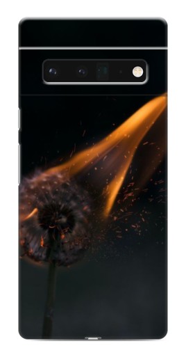Силиконовый чехол с изображением "Горящий одуванчик" для Google Pixel 6 Pro