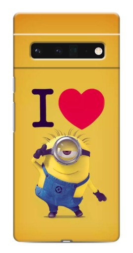 Чехол с картинкой "I Love Minion" для Google Pixel 6 Pro