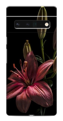 Чехол с печатью "Красная лилия " для Google Pixel 6 Pro