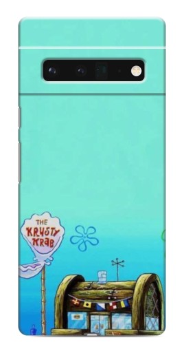 Силиконовый чехол с изображением "Krusty Krab" для Google Pixel 6 Pro