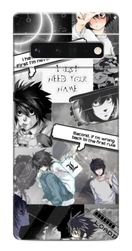 Чехол с картинкой "L - Death note" для Google Pixel 6 Pro