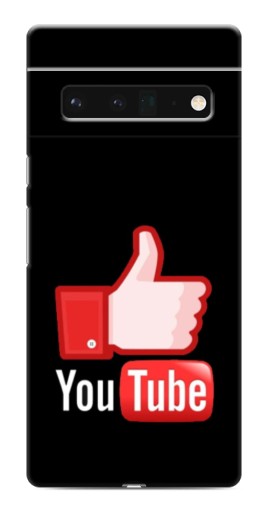 Чехол с принтом "Лайк YouTube" для Google Pixel 6 Pro