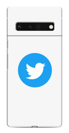 Чехол с принтом "Лого Твиттера" для Google Pixel 6 Pro