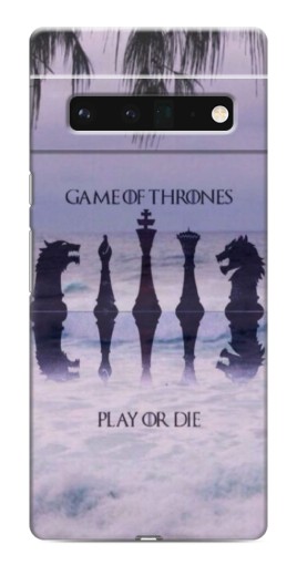 Чехол с принтом "Play or Die" для Google Pixel 6 Pro