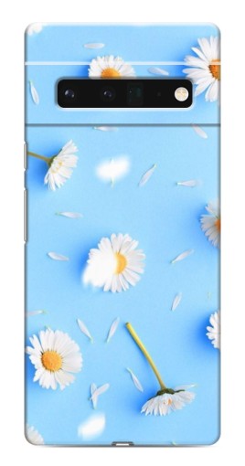 Чехол с принтом "Ромашковый фон" для Google Pixel 6 Pro