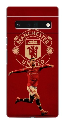 Силиконовый чехол с изображением "Ronaldo в МЮ" для Google Pixel 6 Pro