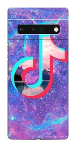 Силиконовый чехол с изображением "ТикТок мраморный" для Google Pixel 6 Pro