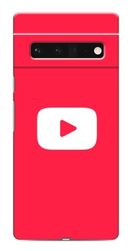Чехол с принтом "YouTube Кнопка" для Google Pixel 6 Pro