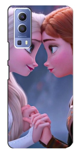 Силиконовый чехол с изображением "Анна и Ельза" для Vivo Y72