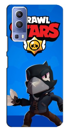 Силиконовый чехол с изображением "Боевой Crow" для Vivo Y72