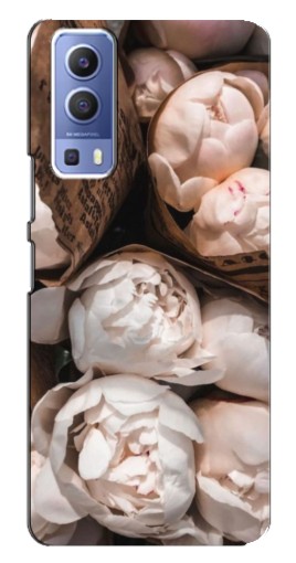 Чехол с печатью "Букет пионов" для Vivo Y72