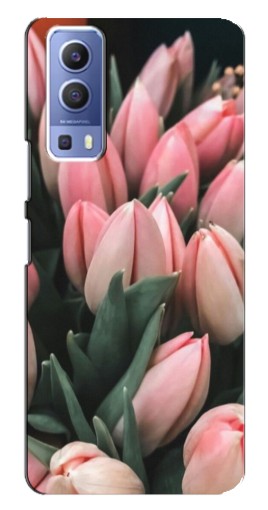 Силиконовый чехол с изображением "Букет тюльпанов" для Vivo Y72