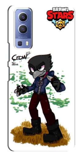 Силиконовый чехол с изображением "Crow" для Vivo Y72