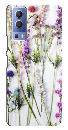 Чехол с картинкой "Фон полевых цветов" для Vivo Y72