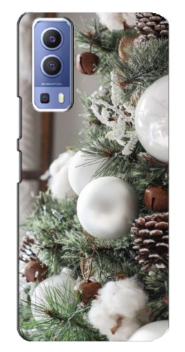 Чехол с печатью "Игрушки на елке" для Vivo Y72