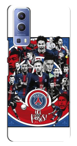 Силиконовый чехол с изображением "Команда PSG" для Vivo Y72