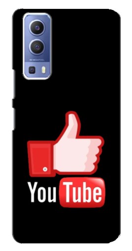 Чехол с принтом "Лайк YouTube" для Vivo Y72